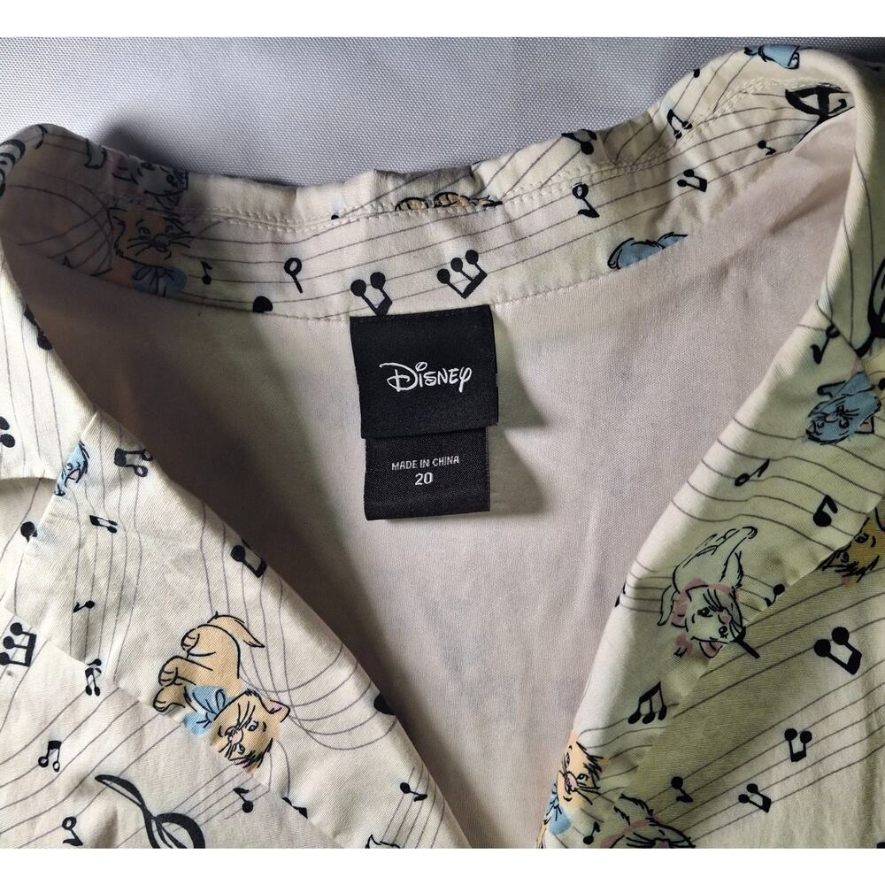 Disney The Aristocats Cat Print Sleeveless Midi Dress Size 20 - Picture 2 of 11